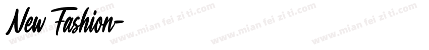 New Fashion字体转换